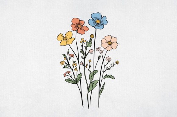 Download Watercolor Wild Flower Clipart - Flower Collection