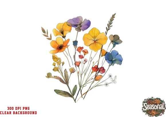 Download Vibrant Wildflower Clipart - Flower Collection