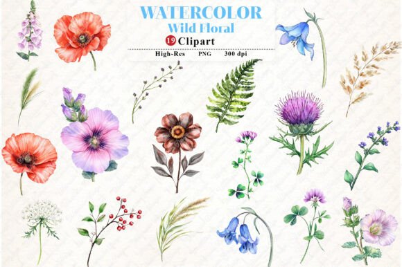 Download Wild Floral Clipart, Wild Floral Png - Wild floral clipart Collection