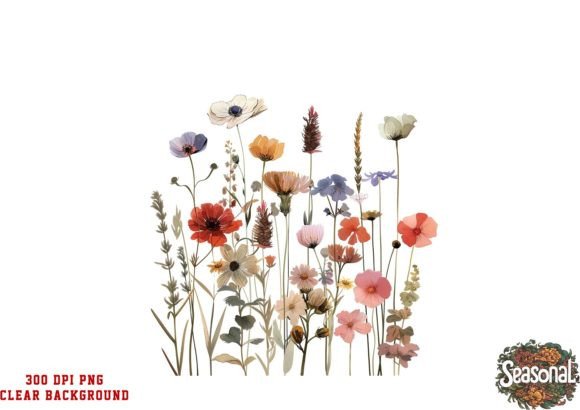 Download Watercolor Spring Wild Floral Clipart - Wild floral clipart Collection