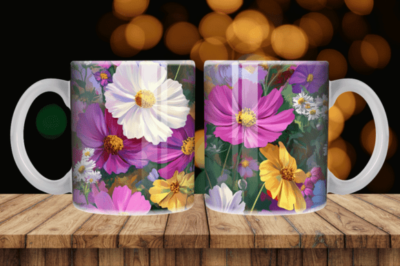 Download Summer Flower Watercolor Mug Tumbler - Flower Collection