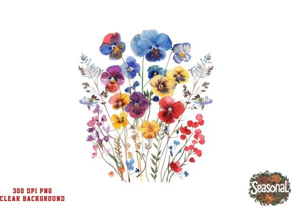 Download Watercolor Wild Flower Clipart - Flower Collection