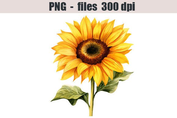 Download Sunflower Watercolor Clipart - Flower Collection