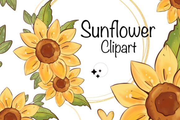 Download Sunflower Digital Clipart Set - Flower Collection