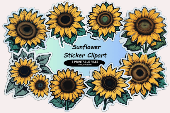Download Sunflower Sticker Clipart - Flower Collection