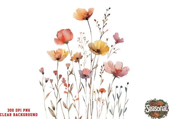 Download Vibrant Wildflower Clipart - Flower Collection
