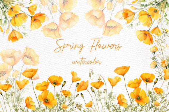 Download Wild Floral Clipart Orange Flowers - Flower Collection