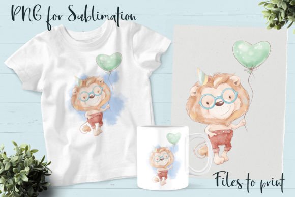 Download Cute Lion . Design for Printing. - Premium Resources