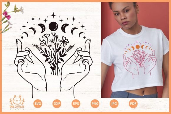 Download Wildflowers and Hands Tattoo Design SVG - Flower Collection