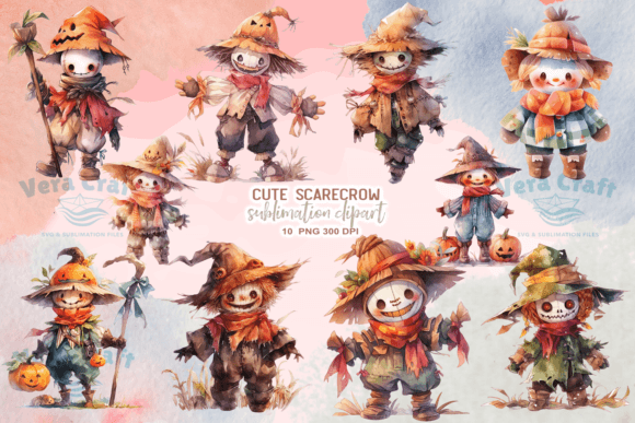 Download Cute Scarecrow Halloween Clipart - Cute scarecrow Collection
