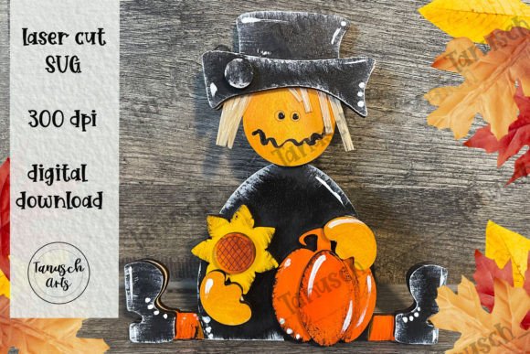 Download Halloween Cute Scarecrow Laser SVG - Cute scarecrow Collection