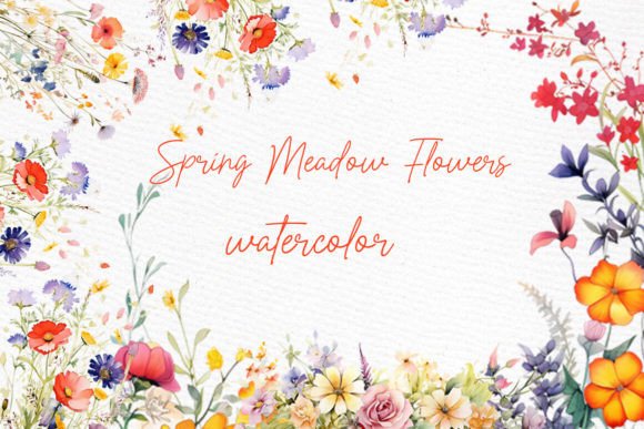 Download Wild Floral Clipart Watercolor Flowers - Flower Collection