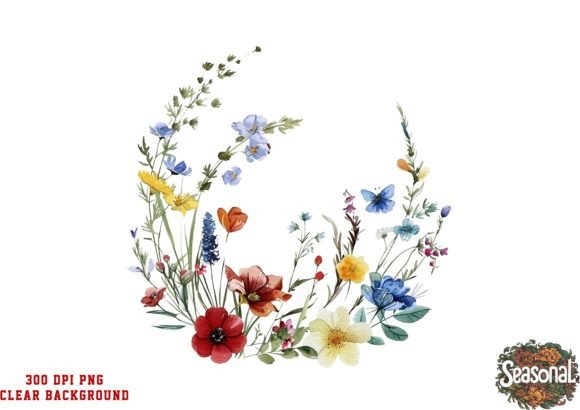 Download Watercolor Wild Flower Clipart - Flower Collection
